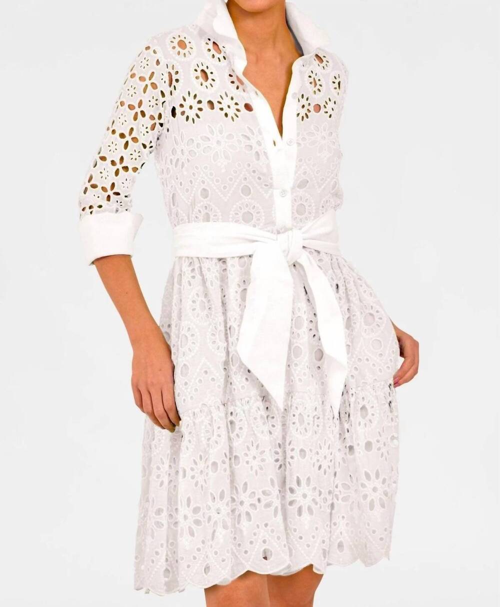 NEW GRETCHEN SCOTT little bo peep mini dress in white